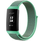 Strap-it Bracelet nylon Fitbit Charge 4 (menthe)