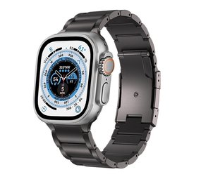 Strap-it Bracelet titane Apple Watch Ultra (gris)