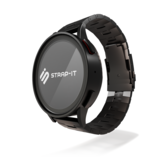 Strap-it Bracelet Titanium Grain Samsung Gear S3 (noir)