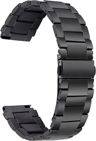 Strap-it Strap-it Bracelet titane Fossil Gen 5e 42mm (noir)