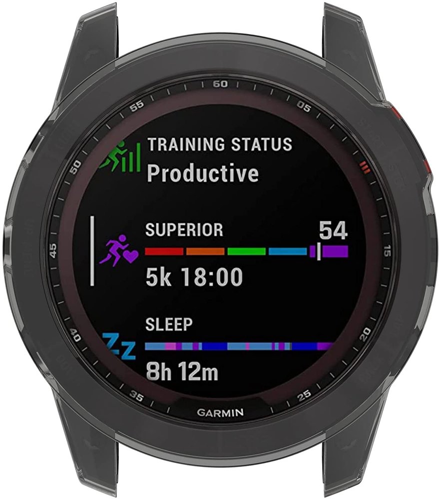 Strap-it Strap-it Coque TPU Garmin Fenix 7x (Solar) TPU case (noir)