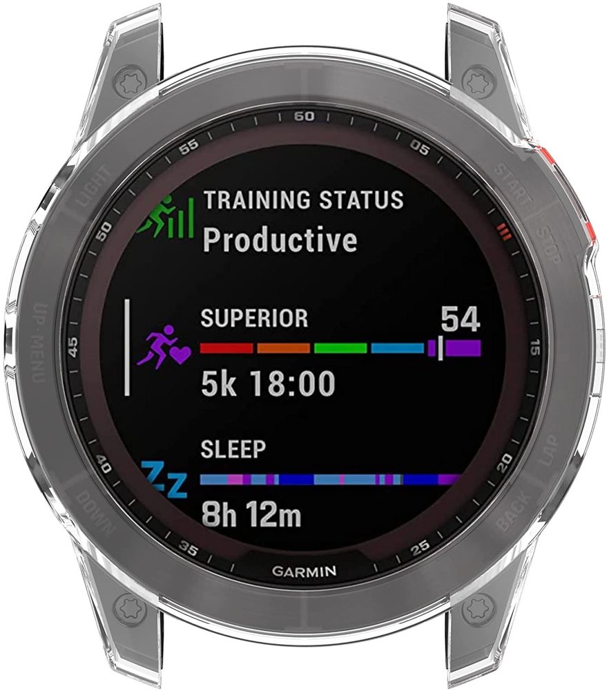 Strap-it Strap-it Coque TPU Garmin Fenix 7x (Solar) TPU case (transparent)