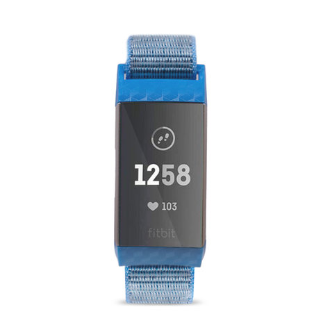 Bracelet nylon Fitbit Charge 4 (bleu) 