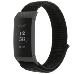 Bracelet nylon Fitbit Charge 3 noir Braceletsmartwatch