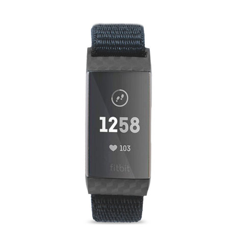 Strap-it Strap-it Bracelet nylon Fitbit Charge 3 (noir)