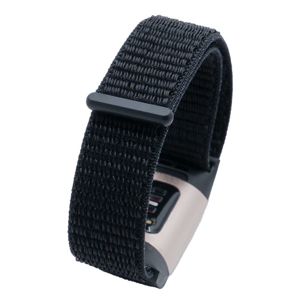 Strap-it Strap-it Bracelet nylon Fitbit Charge 3 (noir)