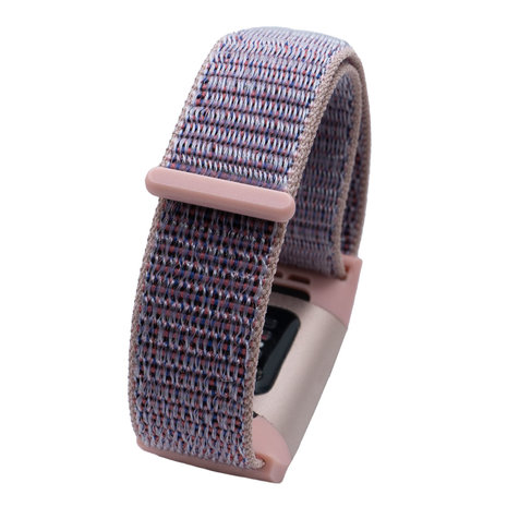 Strap-it Strap-it Bracelet nylon Fitbit Charge 3 (rose)