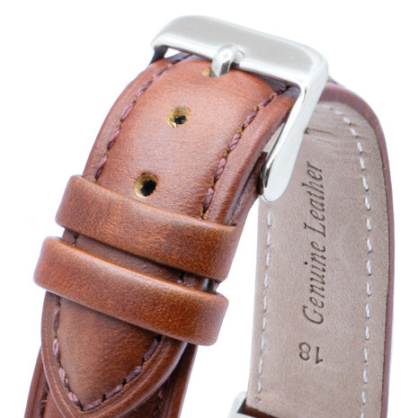 Strap-it Strap-it Bracelet cuirFitbit Charge 4 (marron)