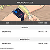 Strap-it Strap-it Bracelet sport Apple Watch + Strap-It Étui TPU (bleu/rose) Strap-it Strap-it Bracelet sport Apple Watch + Strap-It Étui TPU (bleu/rose)