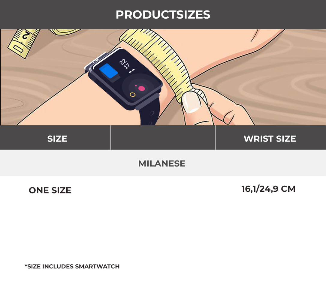 Strap-it Strap-it Bracelet Milanais Samsung Gear S3  (or)