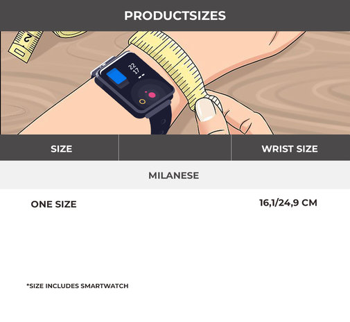 Strap-it Strap-it Bracelet Milanais Samsung Gear S3  (or)