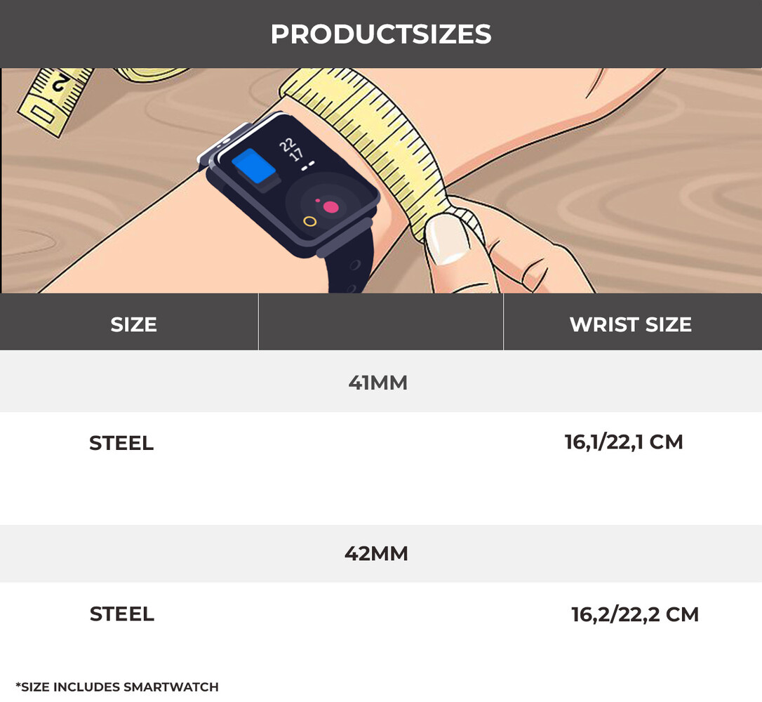 Strap-it Strap-it Bracele acier Samsung Galaxy Watch 42mm (arc-en-ciel)