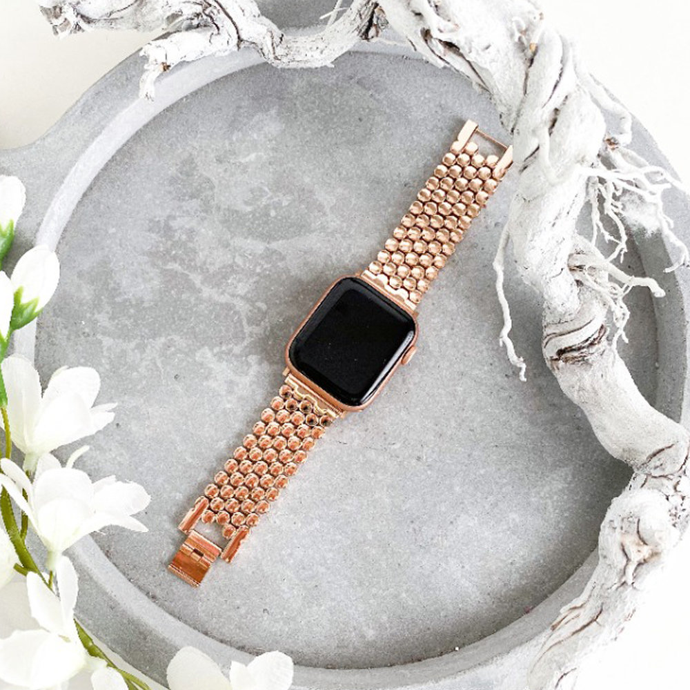 Strap-it Strap-it Bracelet acier poisson Apple Watch (or rose) Strap-it Strap-it Bracelet acier poisson Apple Watch (or rose)
