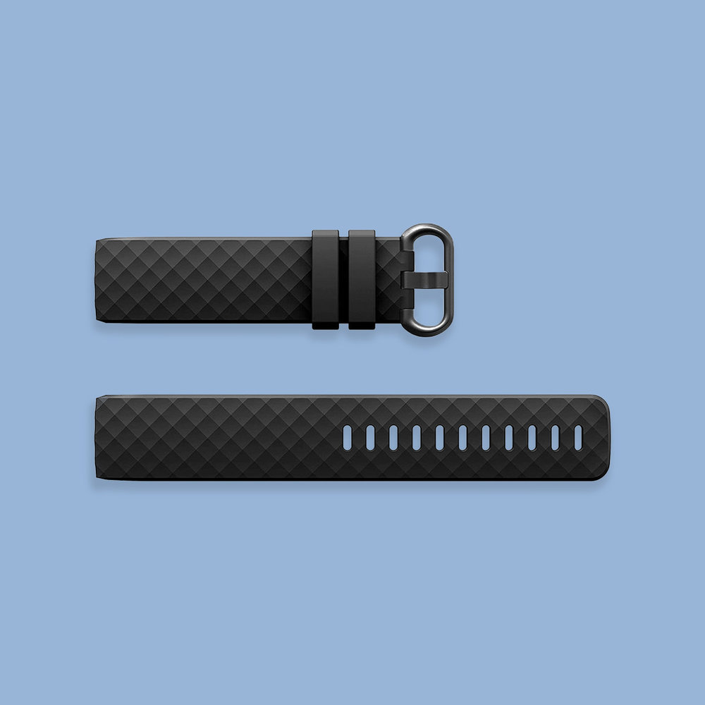 Strap-it Strap-it Bracelet silicone Fitbit Charge 3 (noir)