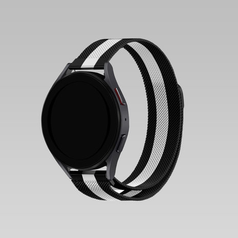 Strap-it Strap-it Bracelet milanais Huawei Watch GT 3 46mm (noir/blanc)