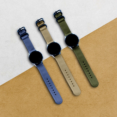 Strap-it Strap-it Bracelet nylon boucle Amazfit GTS 2 (bleu) Strap-it Strap-it Bracelet nylon boucle Amazfit GTS 2 (bleu)
