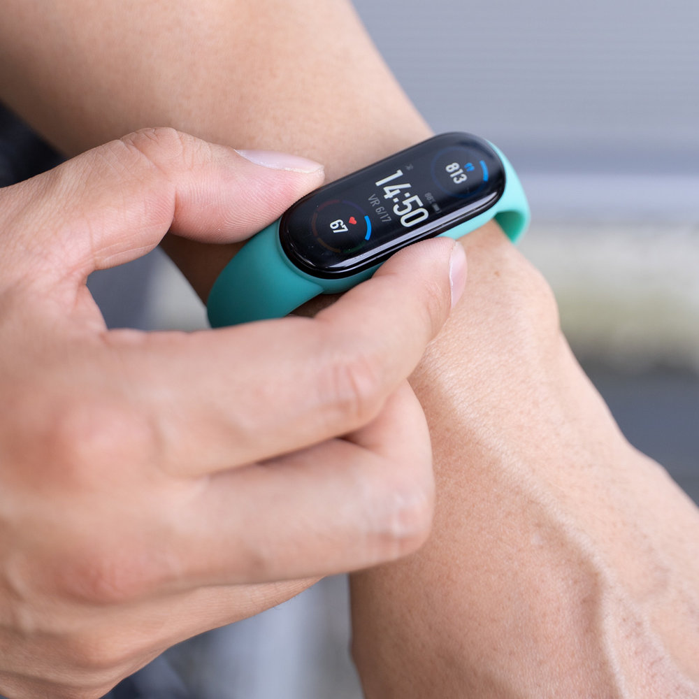 Strap-it Strap-it Bracelet silicone Xiaomi Mi Band 7 (bleu clair)