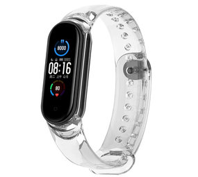 Strap-it Bracelet cristal décoloration du soleil Xiaomi Mi Band 5 (transparent)