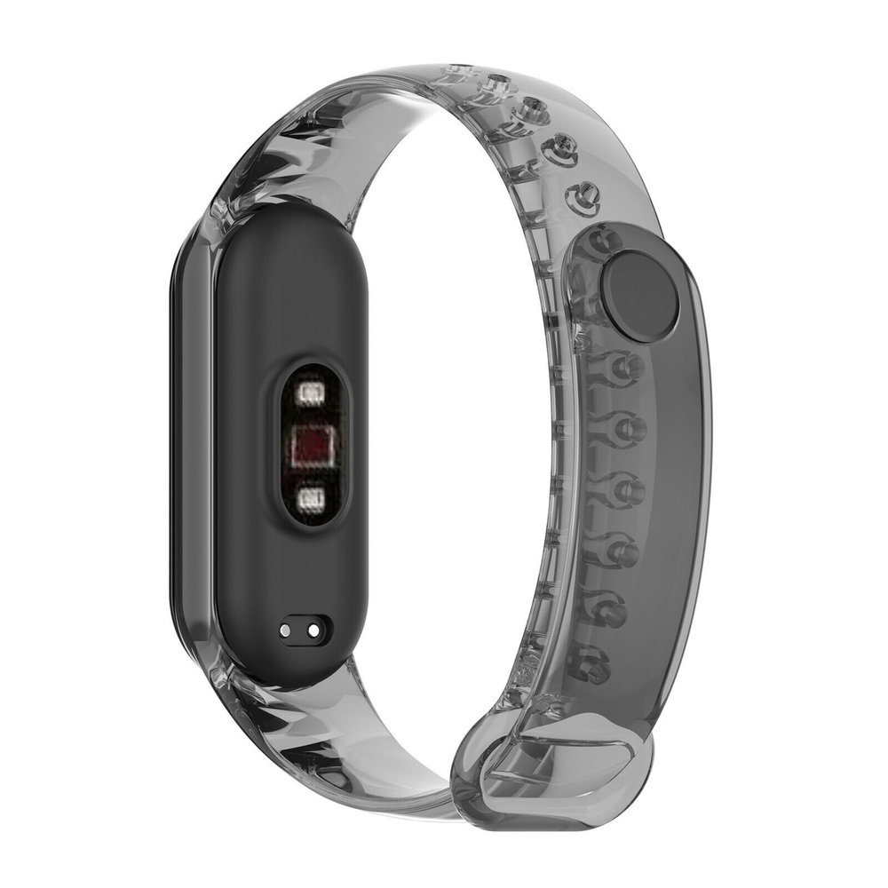 Strap-it Strap-it Bracelet cristal décoloration du soleil Xiaomi Mi Band 5 (noir-transparent)