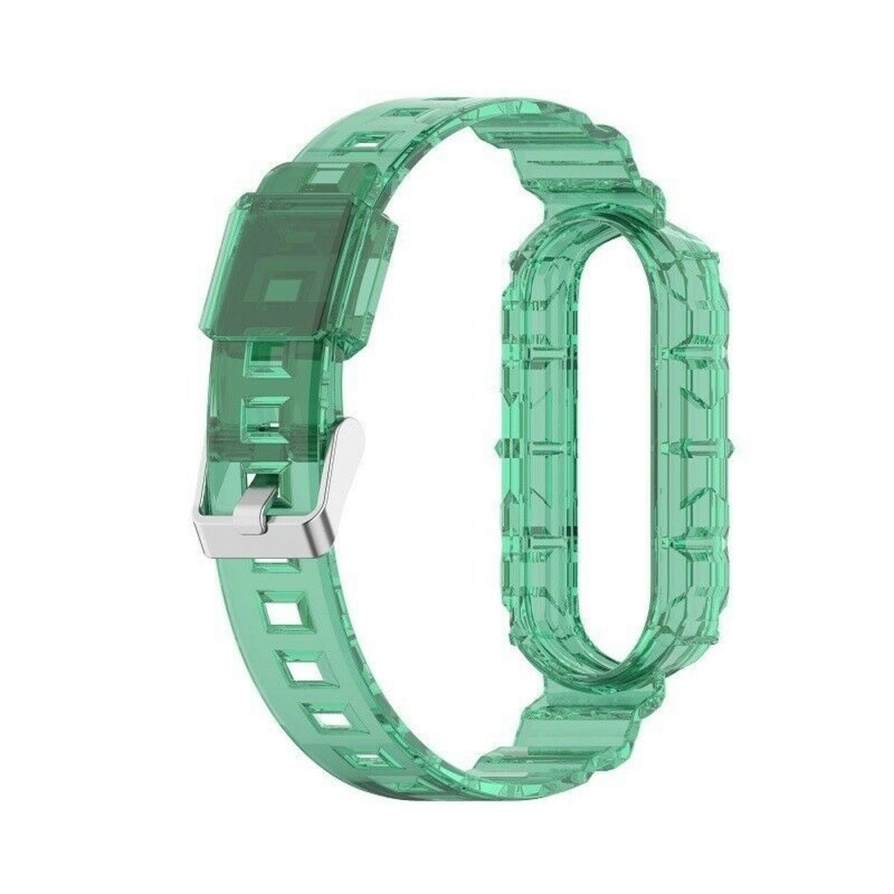 Strap-it Strap-it Bracelet TPU transparent Xiaomi Mi Band 5 (vert transparent)