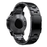 Strap-it Bracelet titane Garmin Fenix 7 (noir)