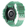 Strap-it Strap-it Bracelet silicone intégral Samsung Galaxy Watch 4 Classic 46mm (vert transparent) Strap-it Strap-it Bracelet silicone intégral Samsung Galaxy Watch 4 Classic 46mm (vert transparent)