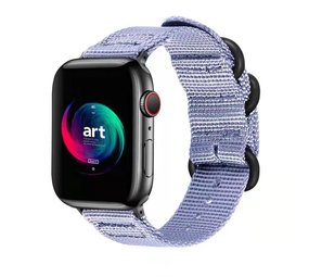 Strap-it Bracelet à boucle en nylon Apple Watch (Lavande)