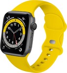 Strap-it Strap-it Bracelet Apple Watch silicone  (jaune)
