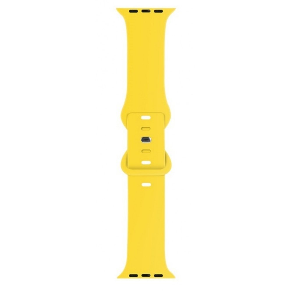 Strap-it Strap-it Bracelet Apple Watch silicone  (jaune)