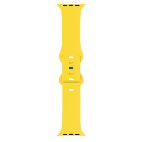 Strap-it Strap-it Bracelet Apple Watch silicone  (jaune)