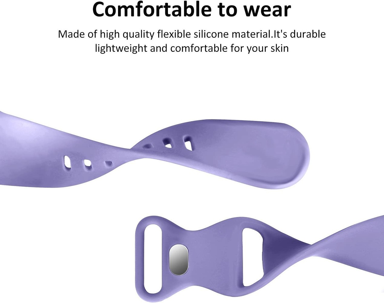 Strap-it Strap-it Bracelet Apple Watch silicone (lilas)