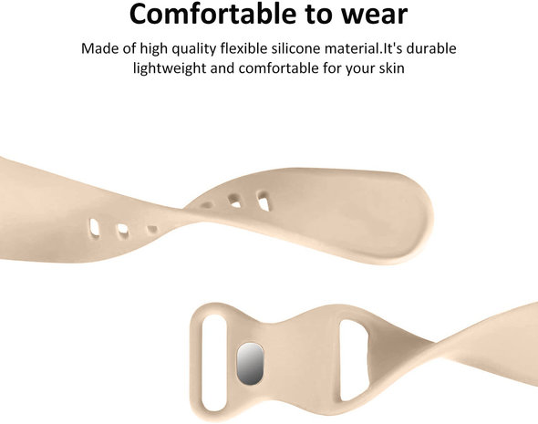 Strap-it Strap-it Bracelet Apple Watch silicone (rose sable)