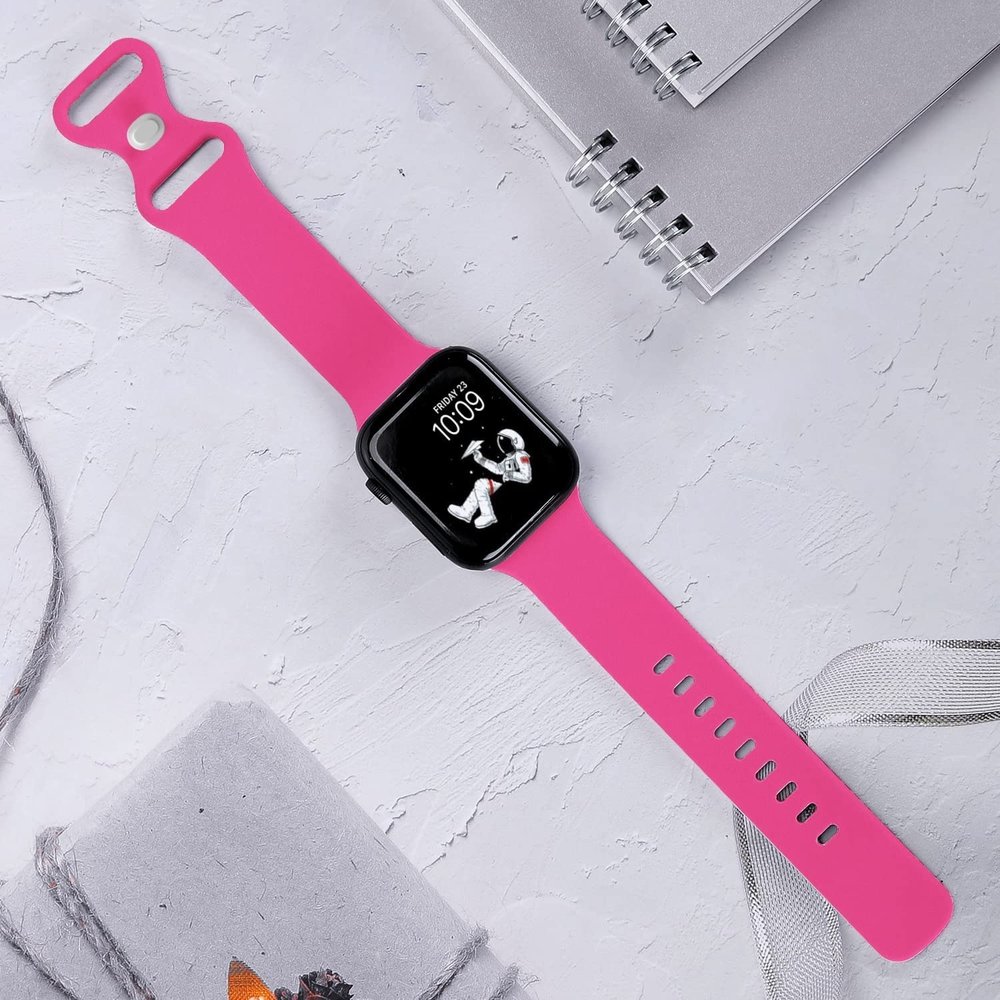 Strap-it Strap-it Bracelet Apple Watch silicone (rose vif)