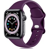 Strap-it Bracelet Apple Watch silicone (violet foncé)