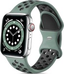 Strap-it Strap-it Bracelet sport Apple Watch (cyan/noir)