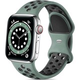 Strap-it Bracelet sport Apple Watch (cyan/noir)
