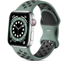 Strap-it Bracelet sport Apple Watch (cyan/noir)