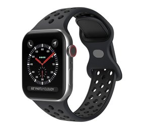 Strap-it Bracelet sport Apple Watch (gris foncé / noir)