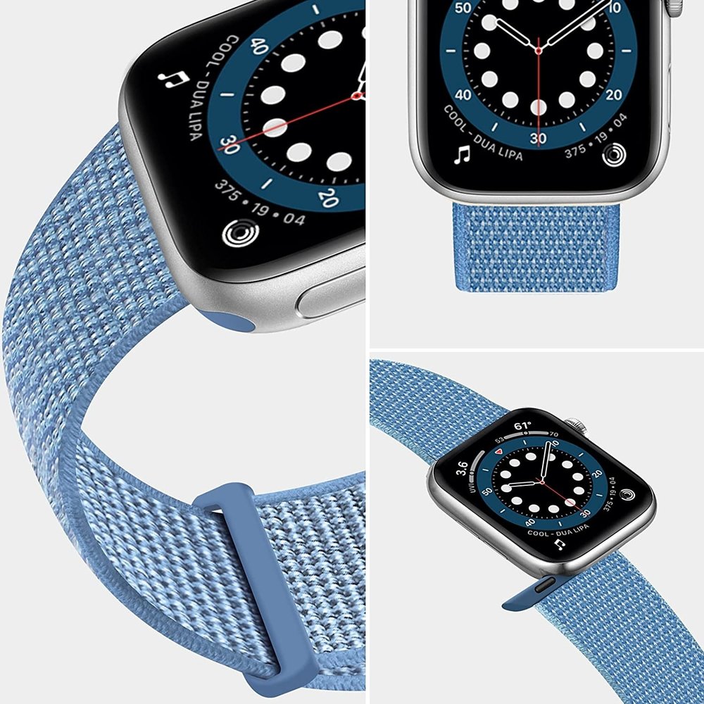 Strap-it Strap-it Bracelet Apple Watch nylon (bleu)