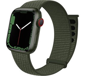 Strap-it Bracelet Apple Watch nylon (vert armée)