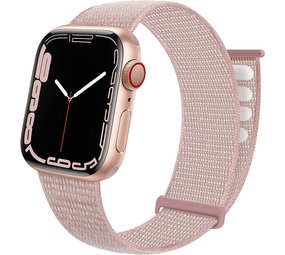 Strap-it Bracelet Apple Watch nylon (rose clair)