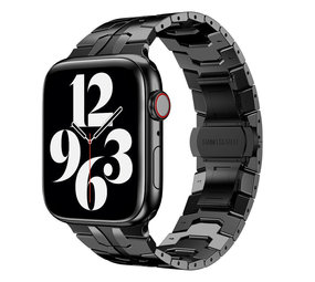 Strap-it Bracelet acier Iron Apple Watch (noir)