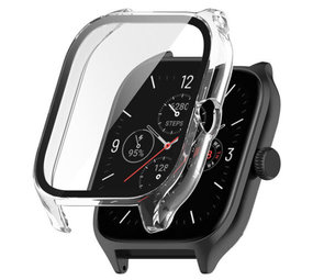 Strap-it Amazfit GTS 4 Coque PC avec verre (transparent)