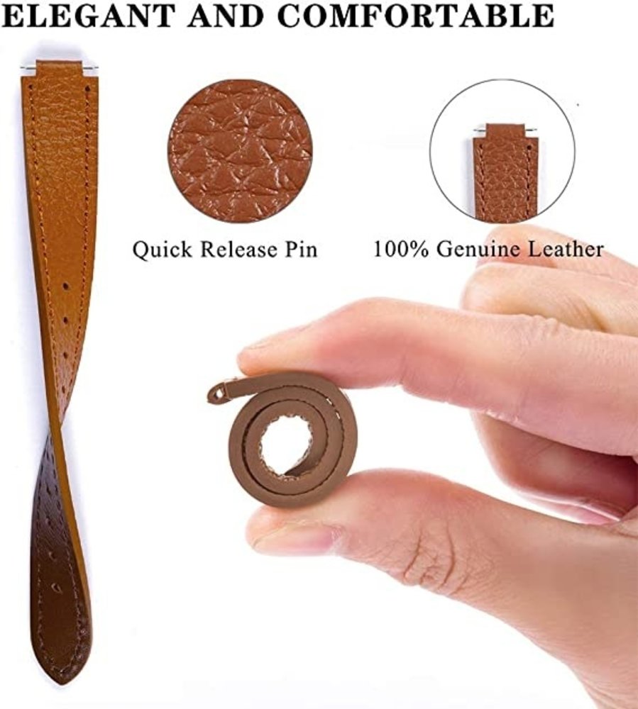 Strap-it Strap-it Bracelet cuir Fitbit Inspire 3 (marron)