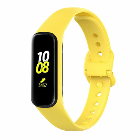 Strap-it Strap-it Bracelet silicone Samsung Galaxy Fit 2 (jaune)