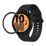 Strap-it Samsung Galaxy Watch 4 40mm lunette vitesse (noir) Strap-it Samsung Galaxy Watch 4 40mm lunette vitesse (noir)