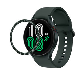 Strap-it Samsung Galaxy Watch 4 44mm lunette vitesse (noir)