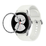 Strap-it Samsung Galaxy Watch 4 44mm lunette vitesse (argent)