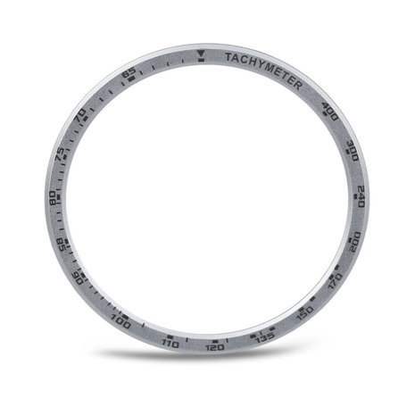 Strap-it Strap-it Samsung Galaxy Watch 4 44mm lunette vitesse (argent) Strap-it Strap-it Samsung Galaxy Watch 4 44mm lunette vitesse (argent)