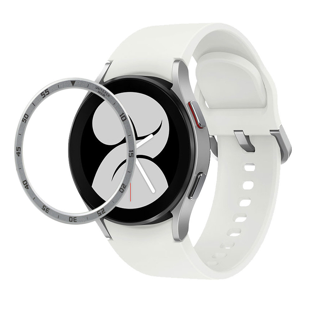 Strap-it Strap-it Samsung Galaxy Watch 4 44mm lunette temps (argent)